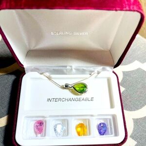 Beautiful gift or perfect for travel! Sterling silver & genuine crystals